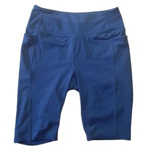 Unbranded Size M Polyester Spandex Blue Bike Shorts